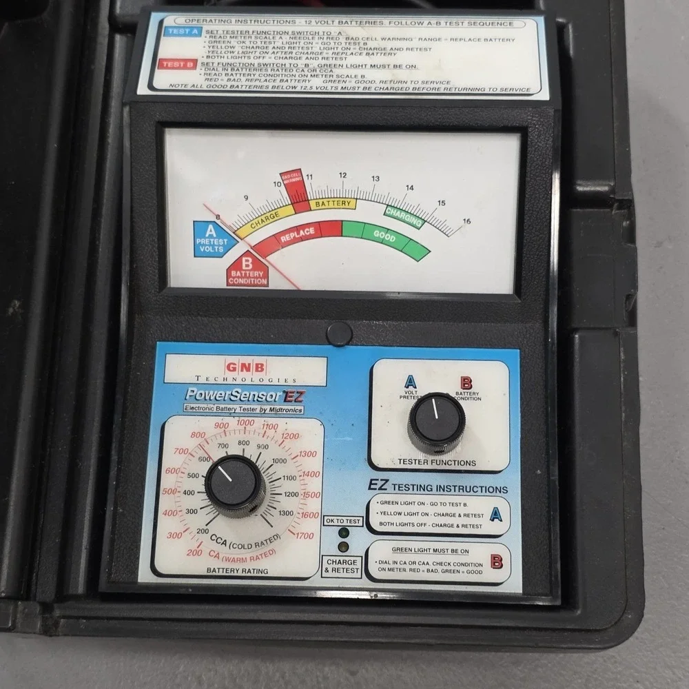 GNB Technologies PowerSensor EZ Electronic Battery Tester Midtronics 12V 1700CCA